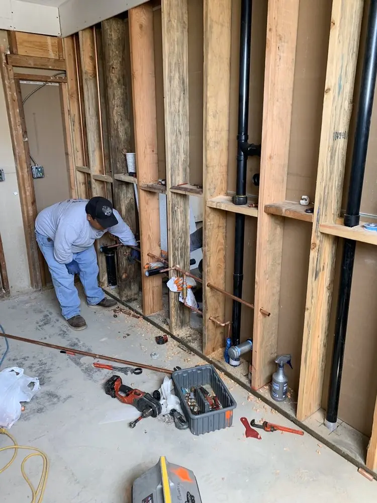 Commercial rough-in plumbing for Trenchless Sewer Repair in Woodside Estates